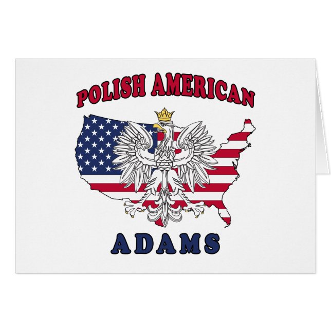 Adams Massachusetts polska Hälsningskort (Framsidan Horizontal)