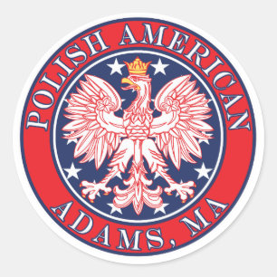 Adams Massachusetts polska Runt Klistermärke