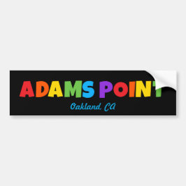 Adams Point / Fairyland Bumper Sticker Bildekal