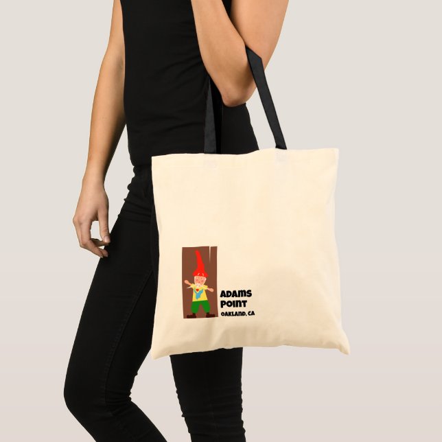 Adams Point Gnome Tote Bag Tygkasse (Framsida (produkt))