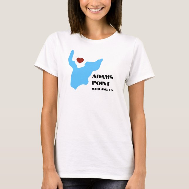 Adams Point / Lake Merritt T-Shirt (Framsida)