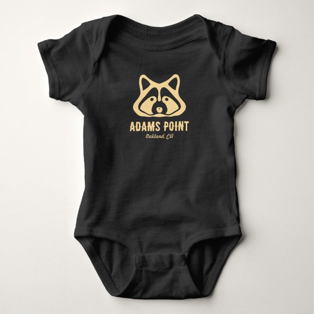 Adams Point Raccoon Baby T-Shirt (Framsida)