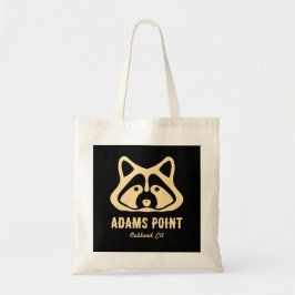 Adams Point Raccoon Tote Bag Tygkasse