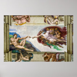 Adams skapelse | Michelangelo | Poster