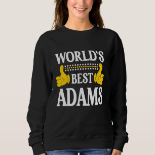 Adams Surname Funny Team Family Efternamn World's T Shirt