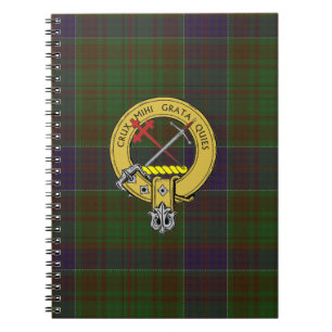 Adams Tartan och Klan Badge Anteckningsbok