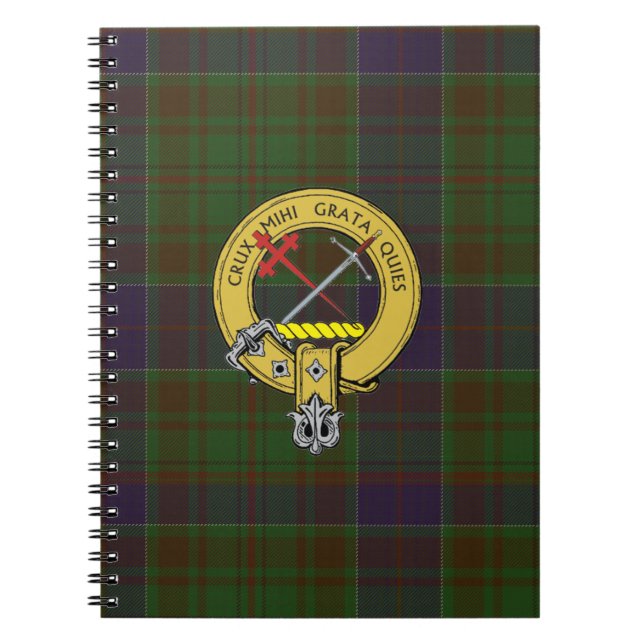 Adams Tartan och Klan Badge Anteckningsbok (Framsidan)