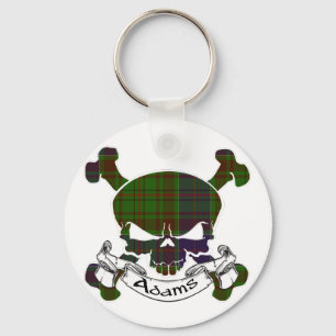 Adams Tartan Skull-nyckelkedja Nyckelring