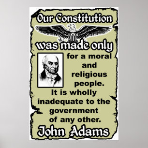 Adams: Vår konstitution Poster