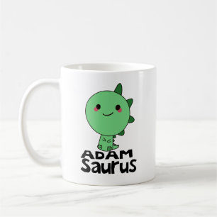 Adamsauraus, namn Adam, dino älskare,dinosaur Kaffemugg