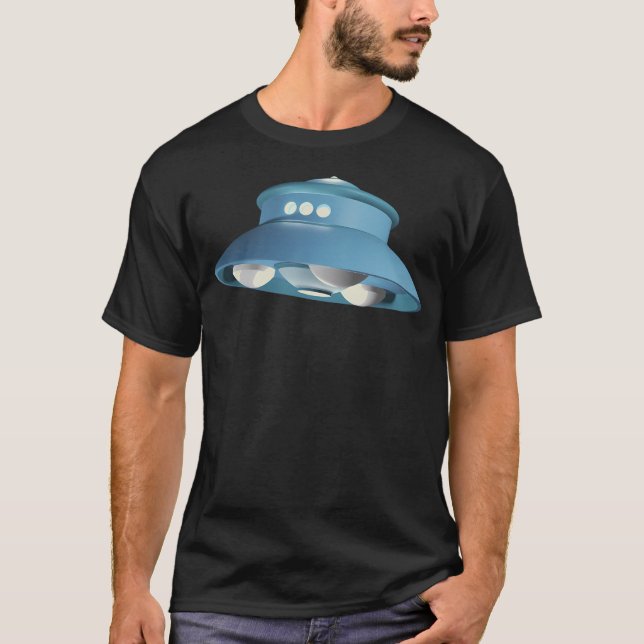 Adamski Ufo Flies Saucer Texless T Shirt (Framsida)