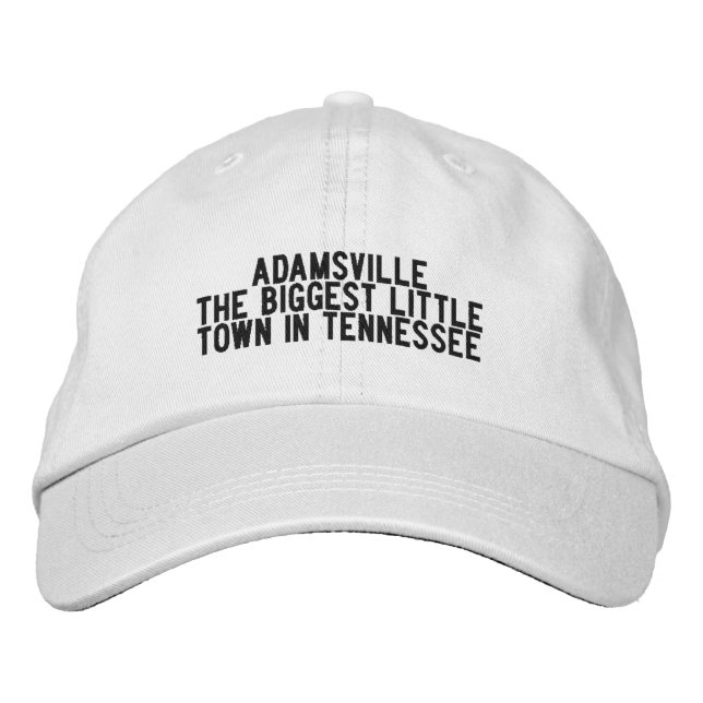 ADAMSVILLE Tennessee Hat Broderad Keps (Framsida)