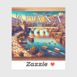 Adana Turkey 3 Inch Vinyl Sticker Klistermärken