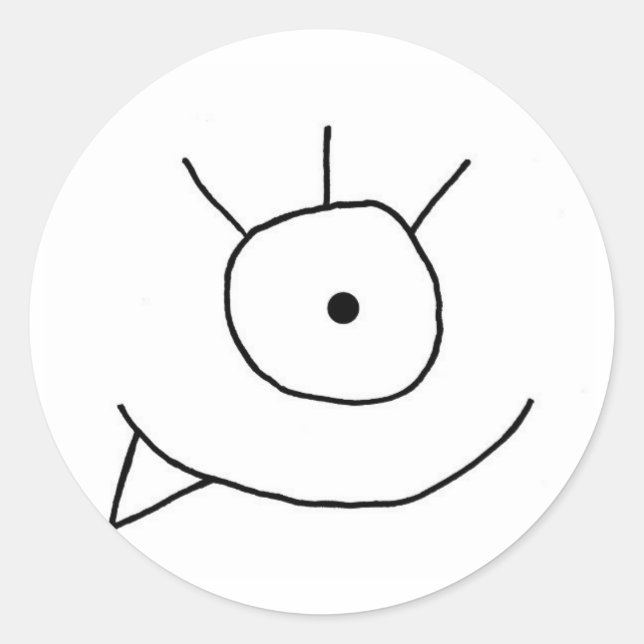 Adans monsterdekal runt klistermärke (Framsida)