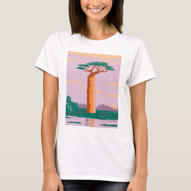 Adansonia grandidieri Madagascar Baobab T-Shirt (Framsida)