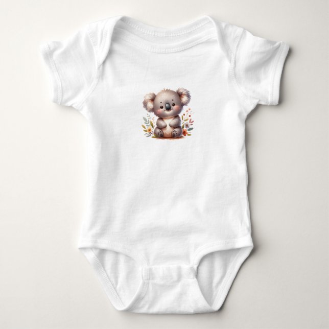 Adapter Baby djur Skriv ut T Shirt (Framsida)