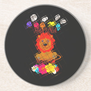 Adapter Baby Lejon Art Design Motif Underlägg Sandsten