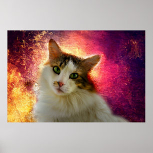 Adapter Calico Cat Poster