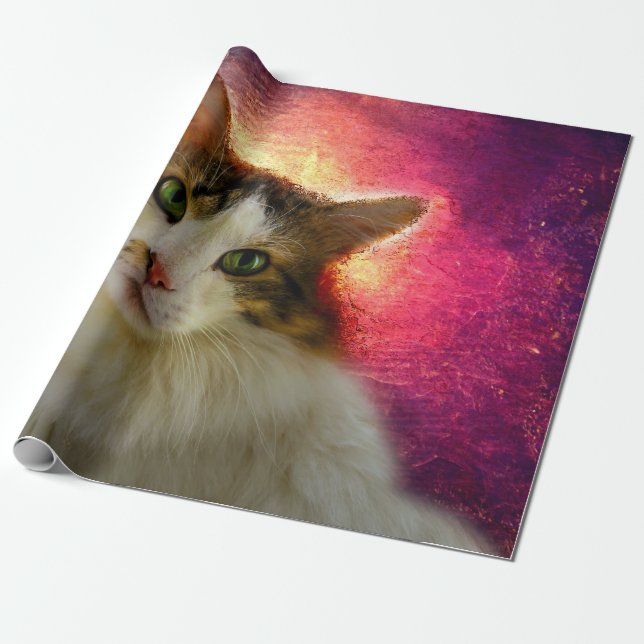 Adapter Calico Cat Presentpapper (Utrullad)
