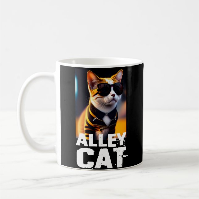 Adapter Cute Cat in Tiger Trackdress Kaffemugg (Vänster)