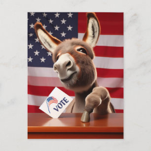 Adapter Donkey Vote Vykort