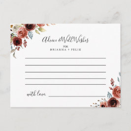 Adapter för Blommigt i Vår Elegant Bröllop Vykort