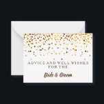Adapter för Faux Foil Bröllop i guld Rådkort<br><div class="desc">Det här är Affärskortet med det tomma Eleganten Guld Faux Foil Bröllop Advice Card. Det här kortet med guld glitter. Det är perfekt som bröllop placerar kort,  affärskort med mera. Klicka på knappen Anpassa för att anpassa designen.</div>