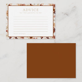 Adapter för vild Bloom Rustic Blommigt Baby Shower Anteckningskort