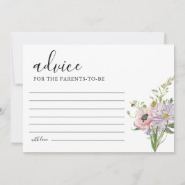 Adapter för Wildblomsterbabyskor Inbjudningar