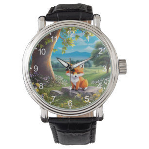 Adapter Fox Sitta under Träd Armbandsur