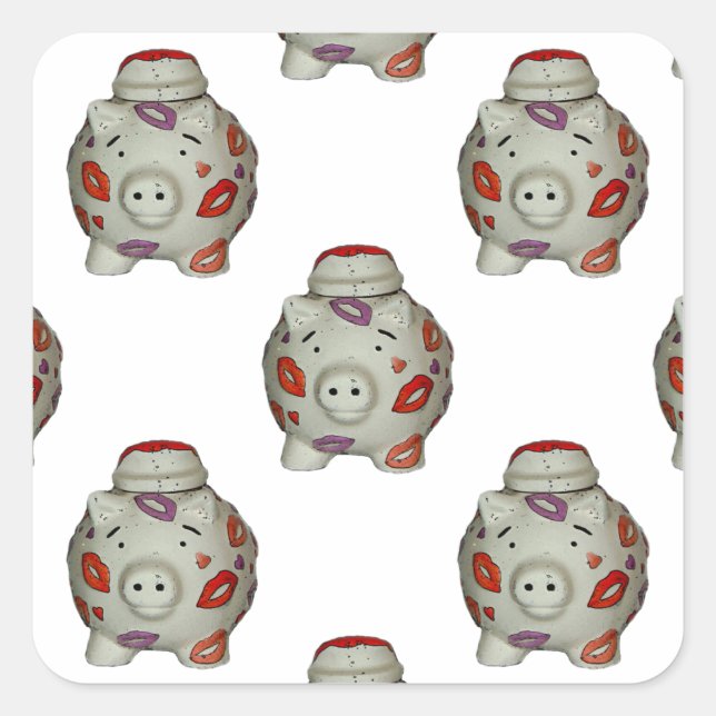 Adapter Gris Fyrkantigt Klistermärke (Framsida)