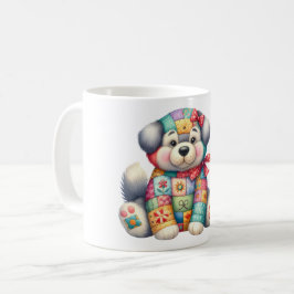 Adapter Patchwork Hund #9 Digital Art Kaffemugg