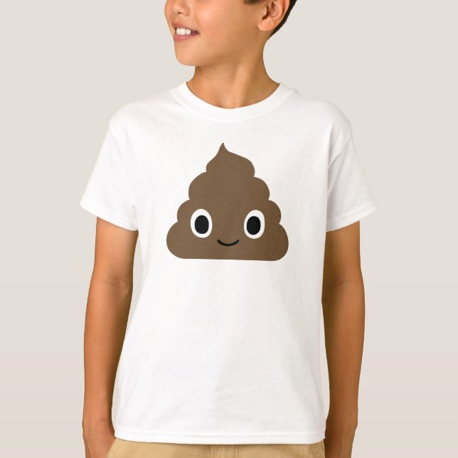 Adapter Poop - Kawaii Crap - Lycklig Doo Doo Tee (Framsida)