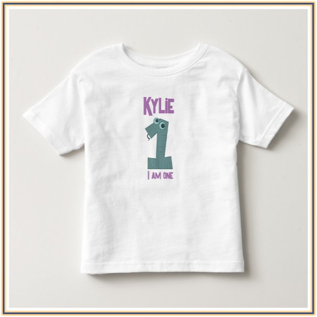 Adapter Teal & Lila JAG ÄR EN T Shirt (Skapare uppladdad)