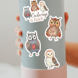 Adapter Watercolor Uggla Owlways a Hoot Klistermärken