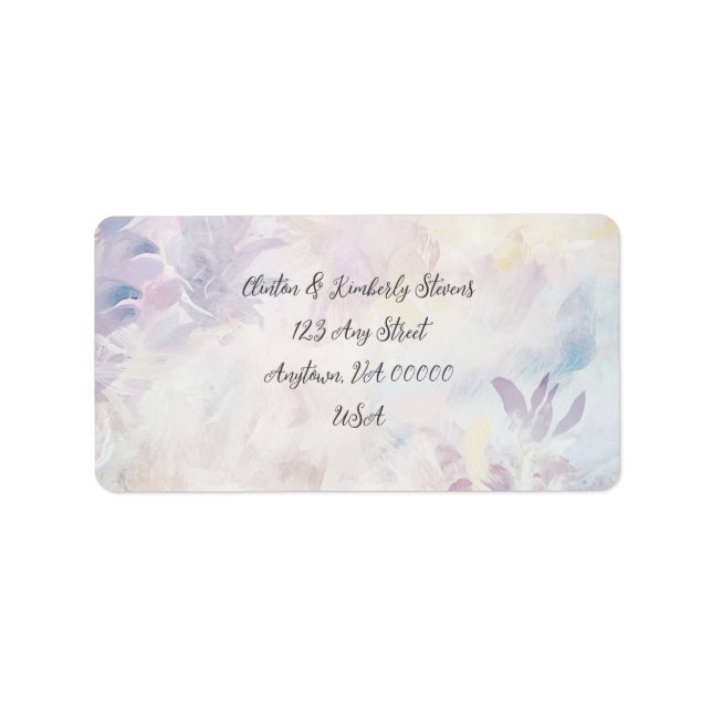 Adara Elegant Anpassade Returetiketter Adressetikett (Framsidan)