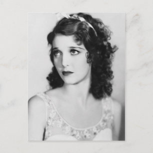 Adara, Elegant Black and White Vintage Photo Vykort