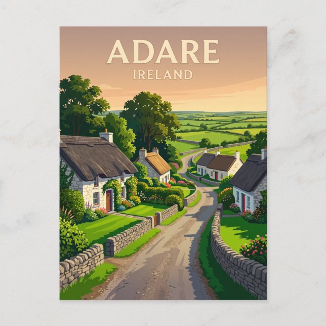 Adare Irland Vykort (Framsida)