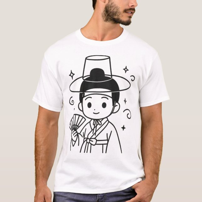 Adarie Hanboj Boy - Koreakulturgåvan T Shirt (Framsida)