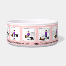 Adas ny maträtt för bassängtecknad hund - rosa