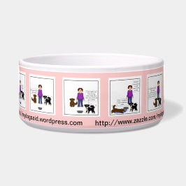 Adas ny maträtt för bassängtecknad hund - rosa