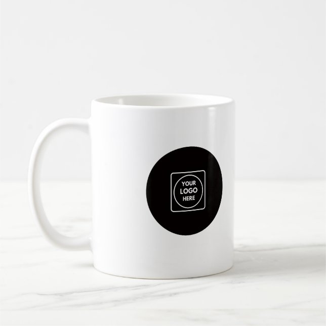 Add A Logo Business Personalized Coffee Mug Kaffemugg (Vänster)