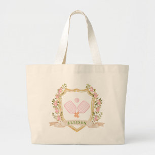 Add-a-Namn Preppy Rosa Pickle Boll Personlig Jumbo Tygkasse