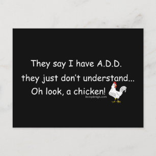 ADD Chicken Humor Sayed Vykort