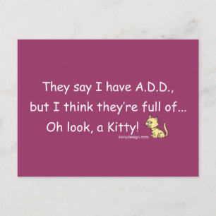 ADD FULLT i KATTUNGE HUMOR Vykort