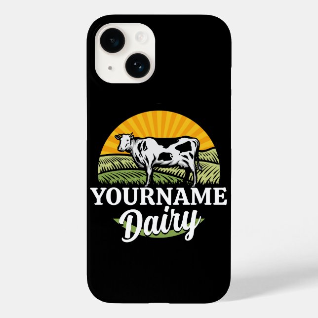 ADD NAMN Sunset Dairy Farm Grazing Holstein Cow (Baksida)