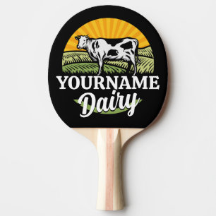 ADD NAMN Sunset Dairy Farm Grazing Holstein Cow Pingisracket