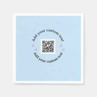 Add your custom text scan QR code business  Pappersservett