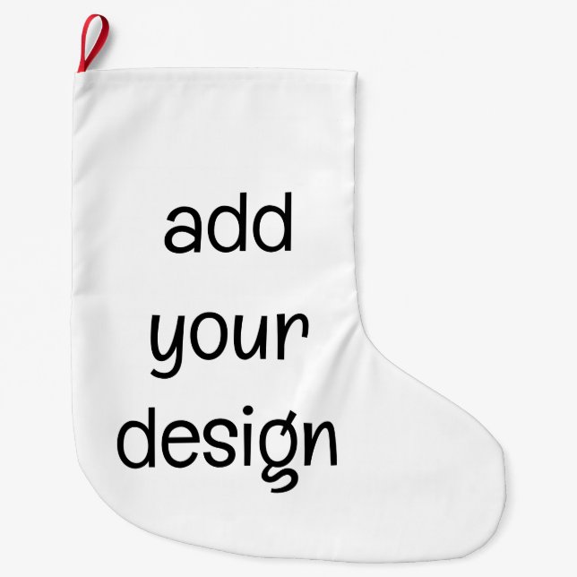 add your design Christmas Stocking Stor Julstrumpa (Framsidan)
