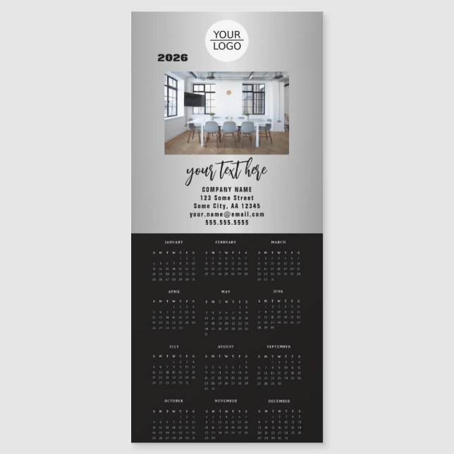 Add your Logo 2026 Calendar Company Photo (Framsida)